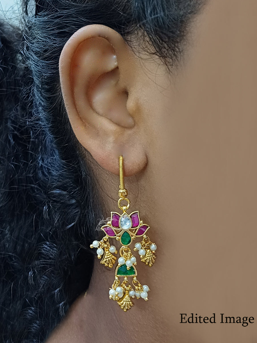 Lotus Earrings(Hooks)